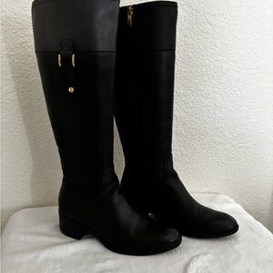 Franco Sarto Black Over the Knee Boots